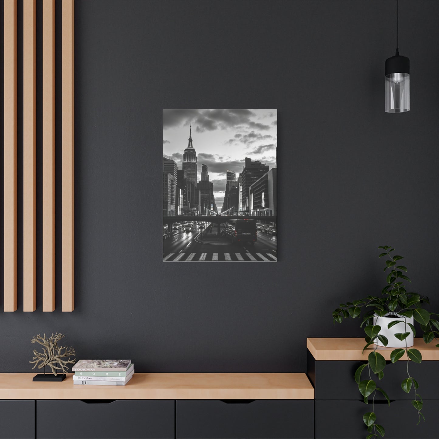Black & White Cityscapes Art Refined Canvas Wall Art & Canvas Print