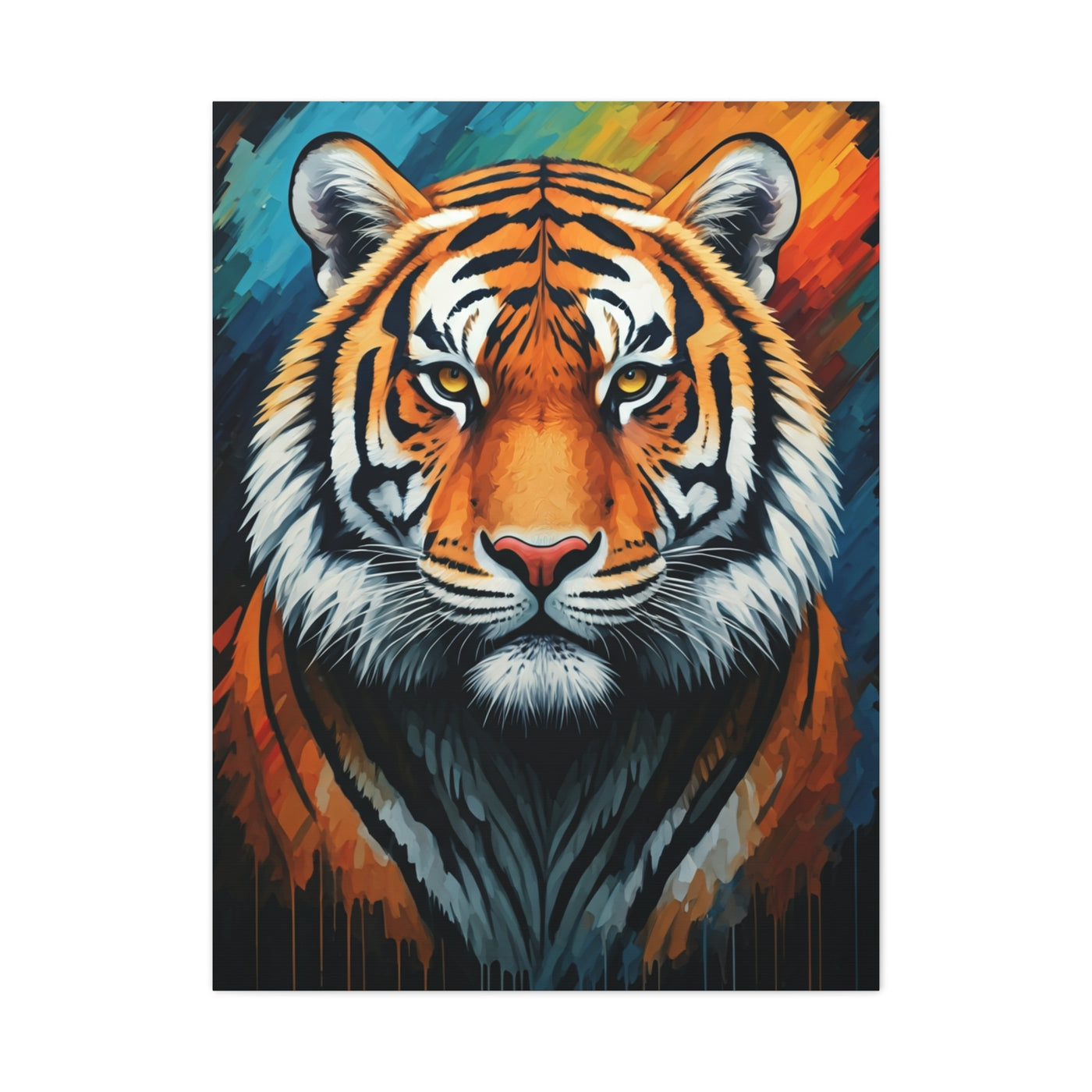 Fierce Ember Tiger Wall Art & Canvas Print