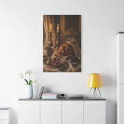 Shabbat Candlelight Still Life Wall Art & Canvas Print
