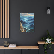 Layered Mountain Horizon Abstraction Wall Art & Canvas Print