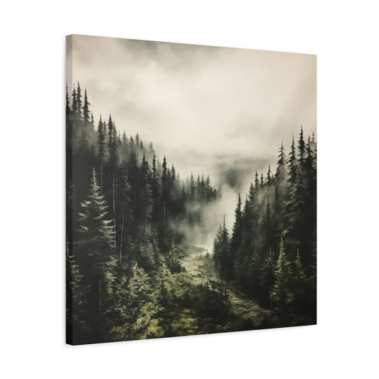Pine Trees In Tropical Forest Wall Art & Canvas Prints