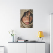 Freckled Muse Linen Hood Portrait Wall Art & Canvas Print