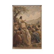 Sermon on the Hillside Tapestry Wall Art & Canvas Print