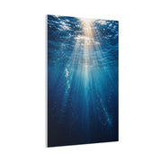 Underwater Sunlight Depth Ocean Scene Wall Art & Canvas Print