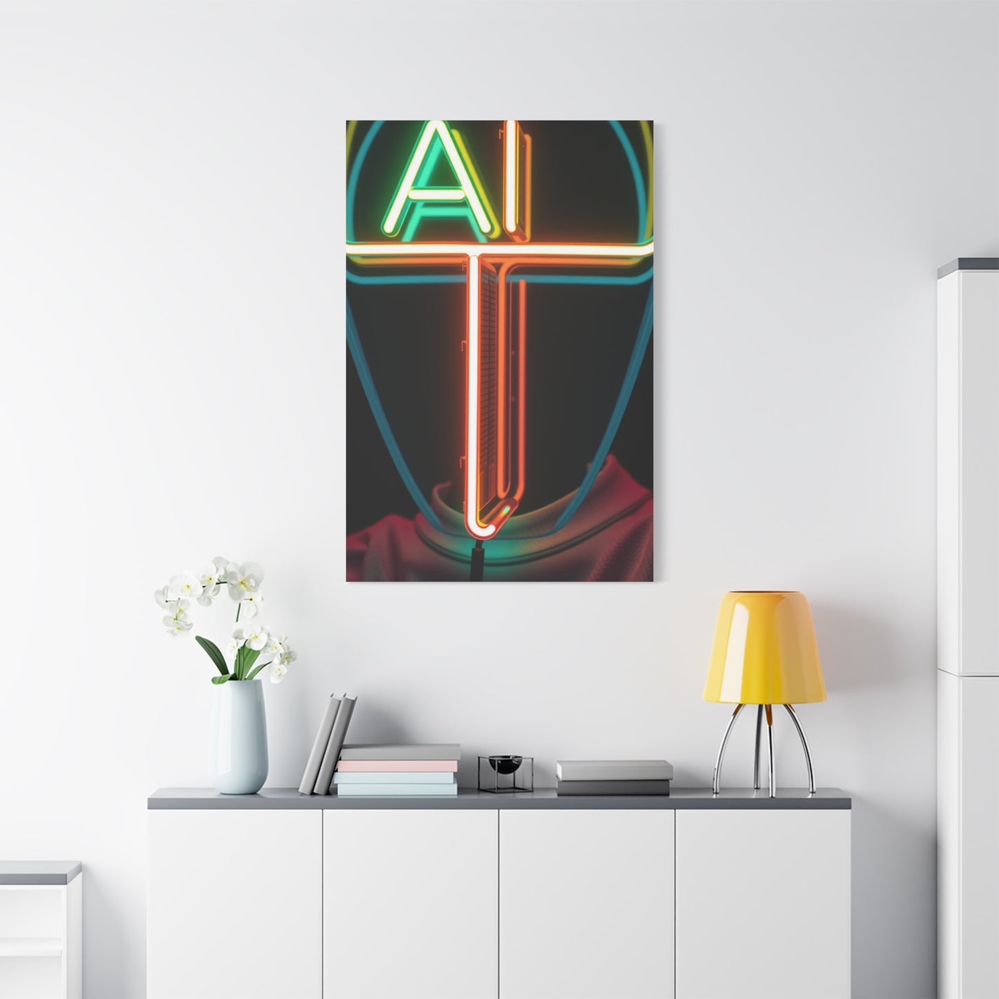 Fluorescent Splendor Art Wall Art & Canvas Print