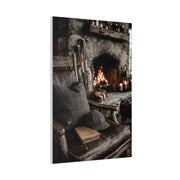 Old Caddie Chair Fireside Golf Still Life Wall Art & Canvas Print