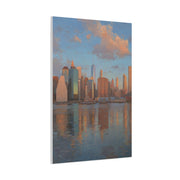 New York Skyline Morning Reflection Wall Art & Canvas Print