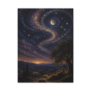 Psalm 8 Celestial Wonder Scripture Wall Art & Canvas Print