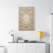 Ketubah-Inspired Papercut Relief Wall Art & Canvas Print