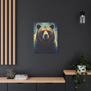 Golden Light Grizzly Face Wall Art & Canvas Prints