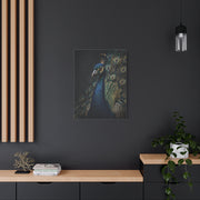 Dark Luxury Peacock Portrait Wall Art & Canvas Print
