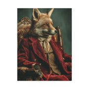 Gentleman Fox Victorian Portrait Wall Art & Canvas Print