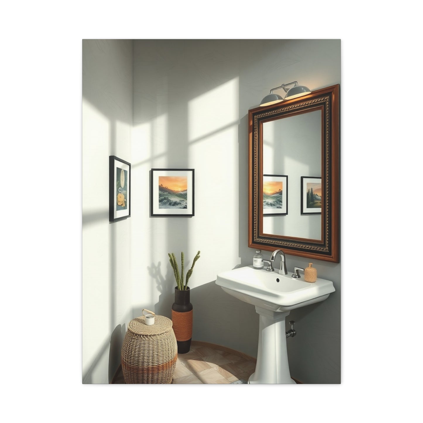 Sophisticated Spa Scene Canvas Wall Art & Canvas Print