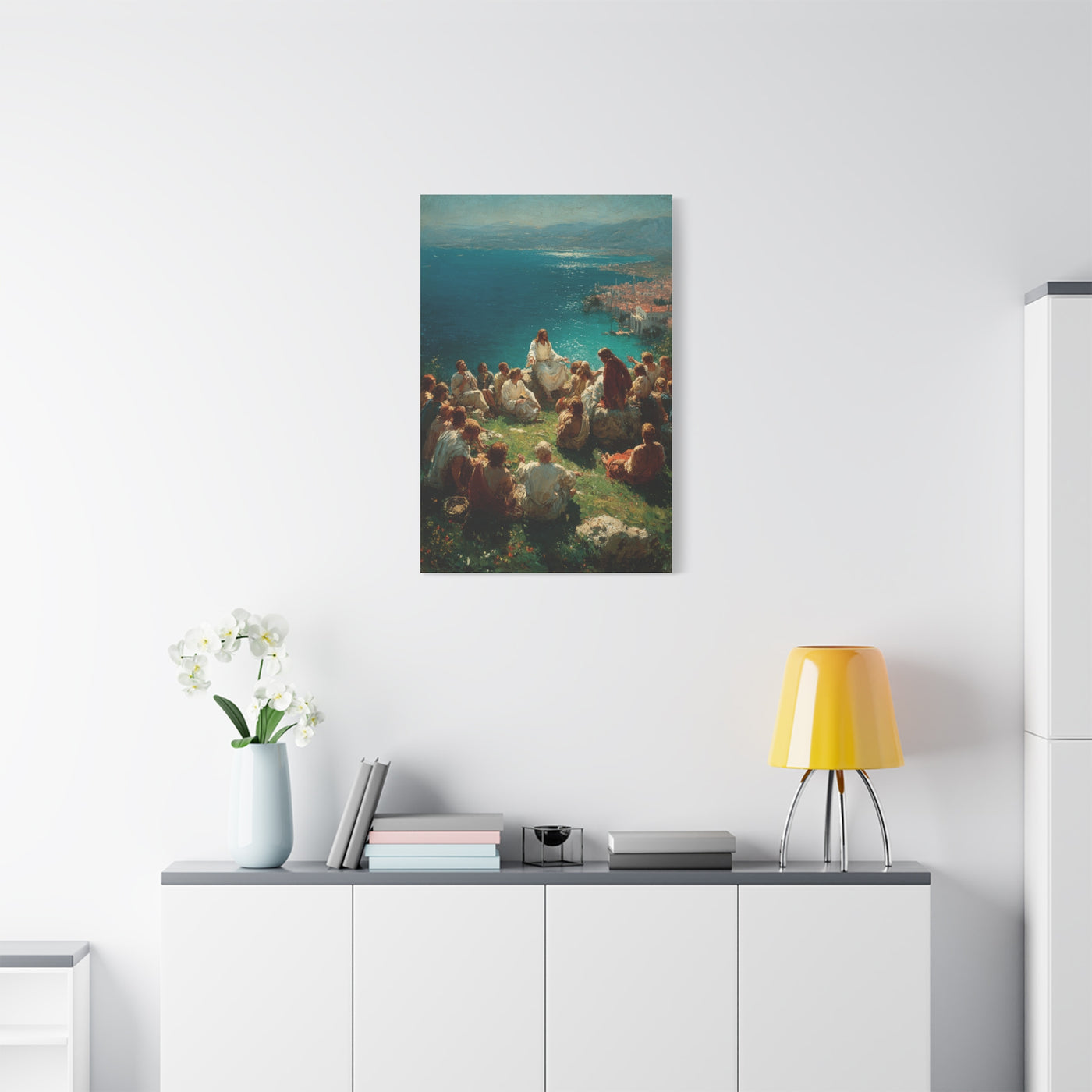 Sermon by the Sea Sacred Teaching Wall Art & Canvas Print