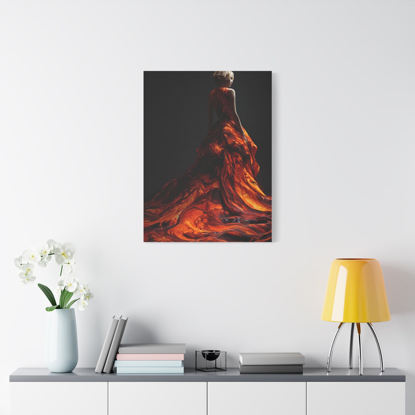 Liquid Flame Couture Contemporary Wall Art & Canvas Print