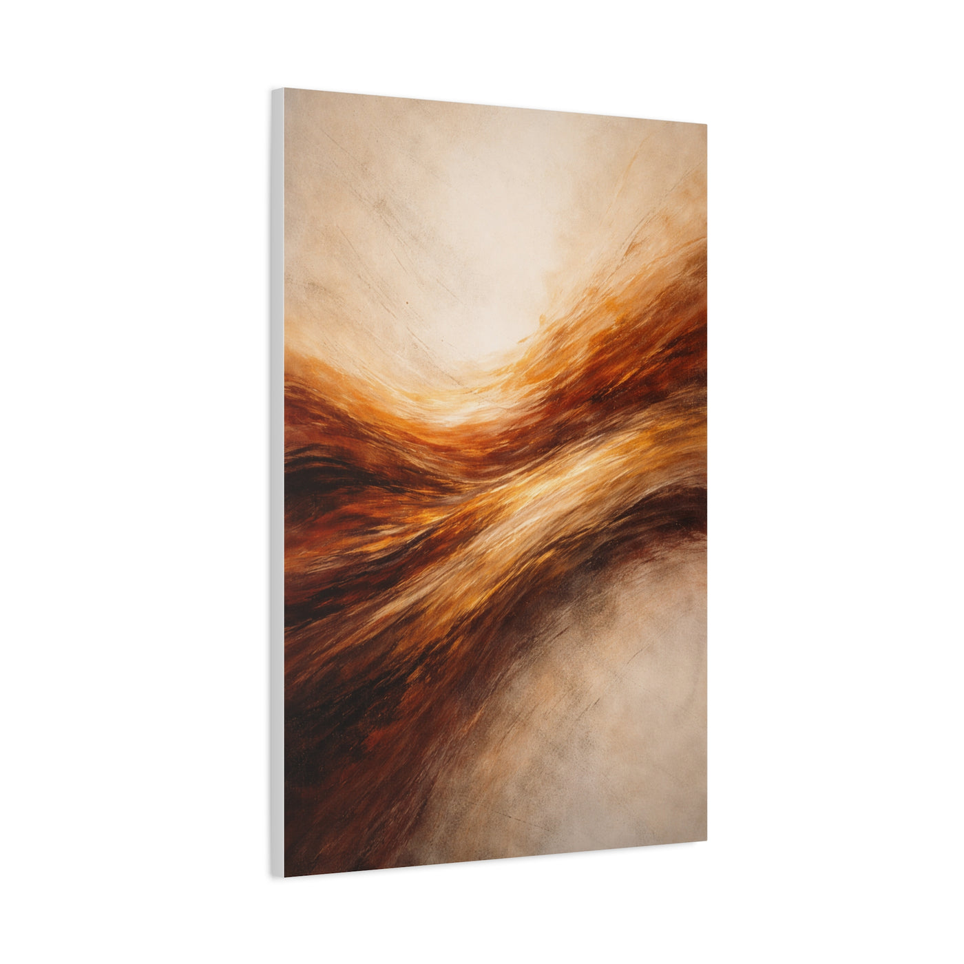 Golden Motion Energy Abstract Wall Art & Canvas Print