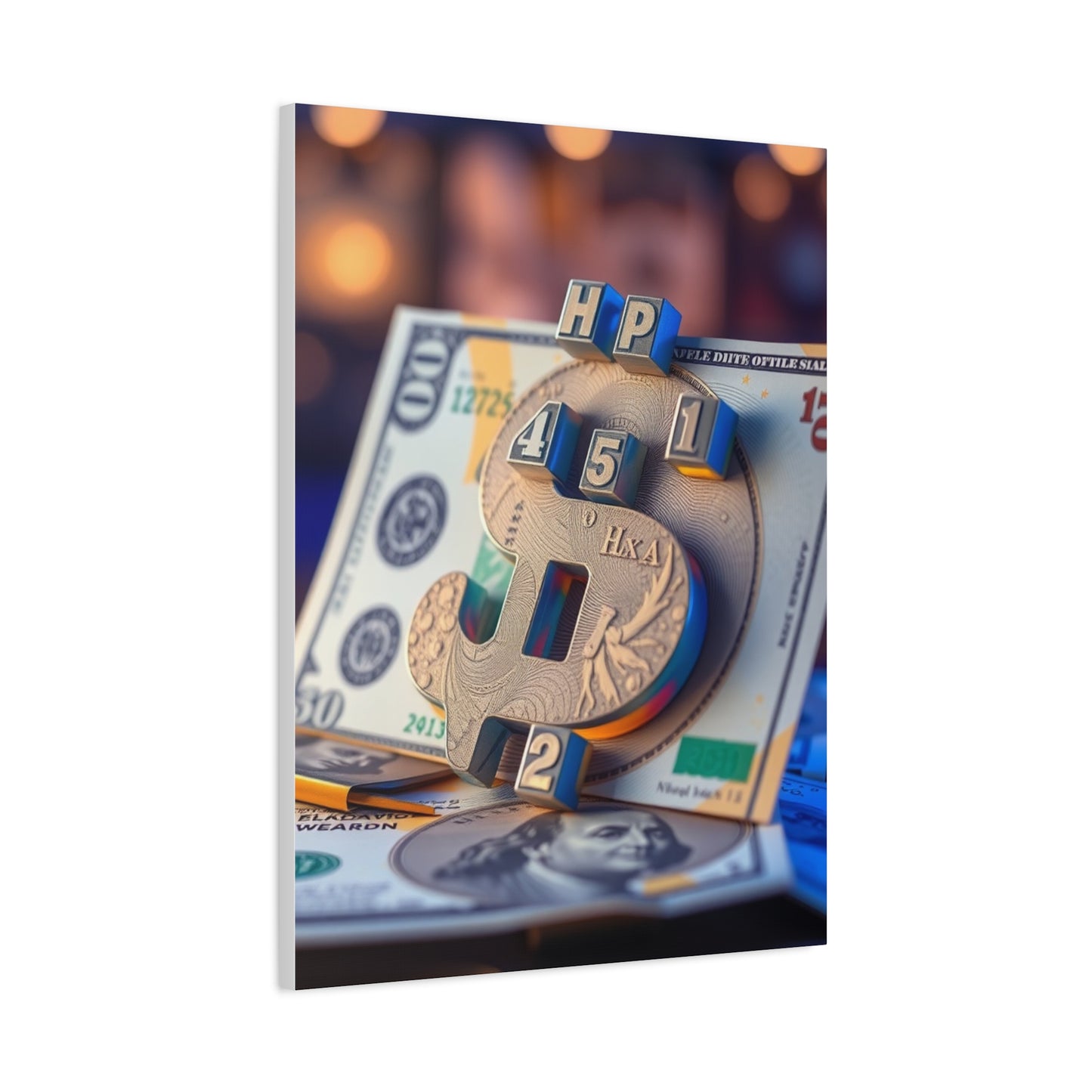 Luxurious Finance Fresco wall art & canvas print