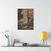 Urban Vintage Collage Skyline Wall Art & Canvas Print