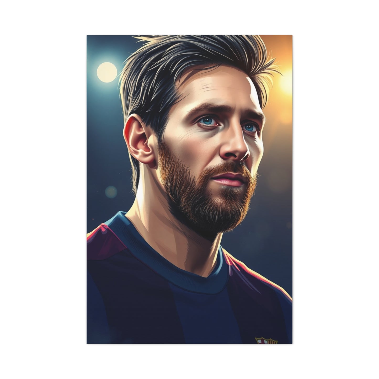 Lionel Messi Illustration Art Premium Canvas 20 Wall Art & Canvas Print