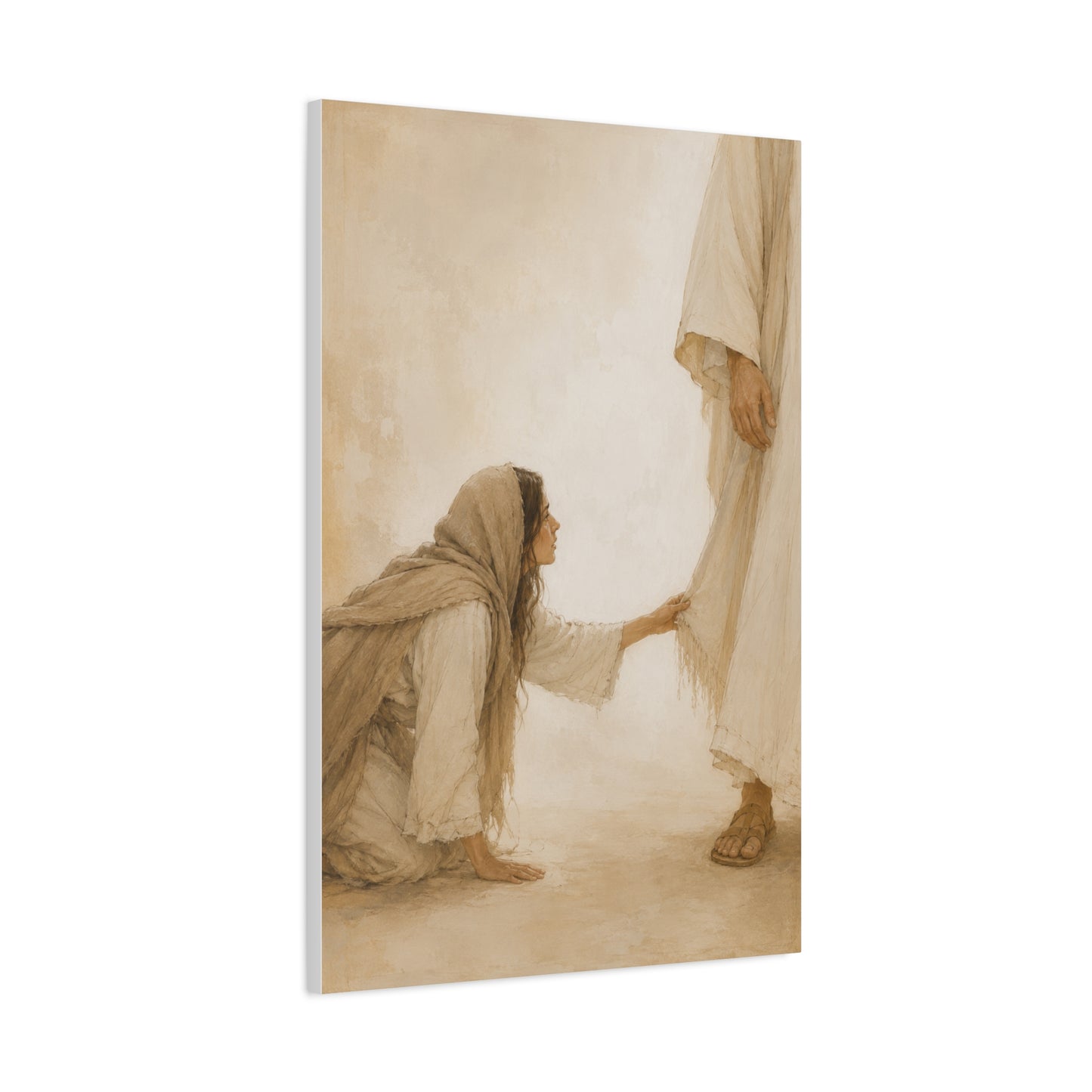 Healing Faith Touch Scripture Wall Art & Canvas Print