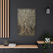 Golden Abstract Tree Texture Luxury Trees Wall Art & Canvas Print