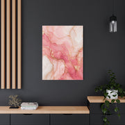 Pink and Gold Marble Flow Wall Art & Canvas Print