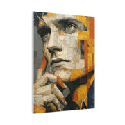Reflective Thought Portrait Collage Wall Art & Canvas Print