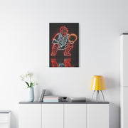 Neon Catcher Sign Sports Wall Art & Canvas Print