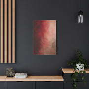 Burgundy Blush Color Field Abstraction Wall Art & Canvas Print