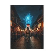 Spirit Procession of the Blue Flame Wall Art & Canvas Prints