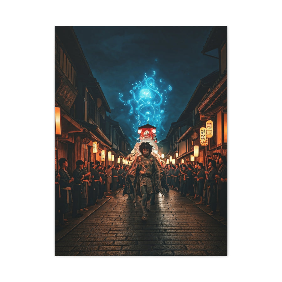 Spirit Procession of the Blue Flame Wall Art & Canvas Prints