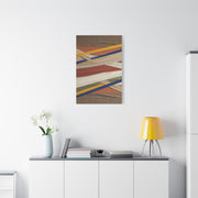 Woven Textile Strips Collage Wall Art & Canvas Print