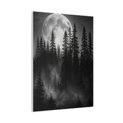 Moonlit Pine Forest Mystical Night Trees Wall Art & Canvas Print