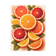 Modern Citrus Still Life Composition Wall Art & Canvas Print