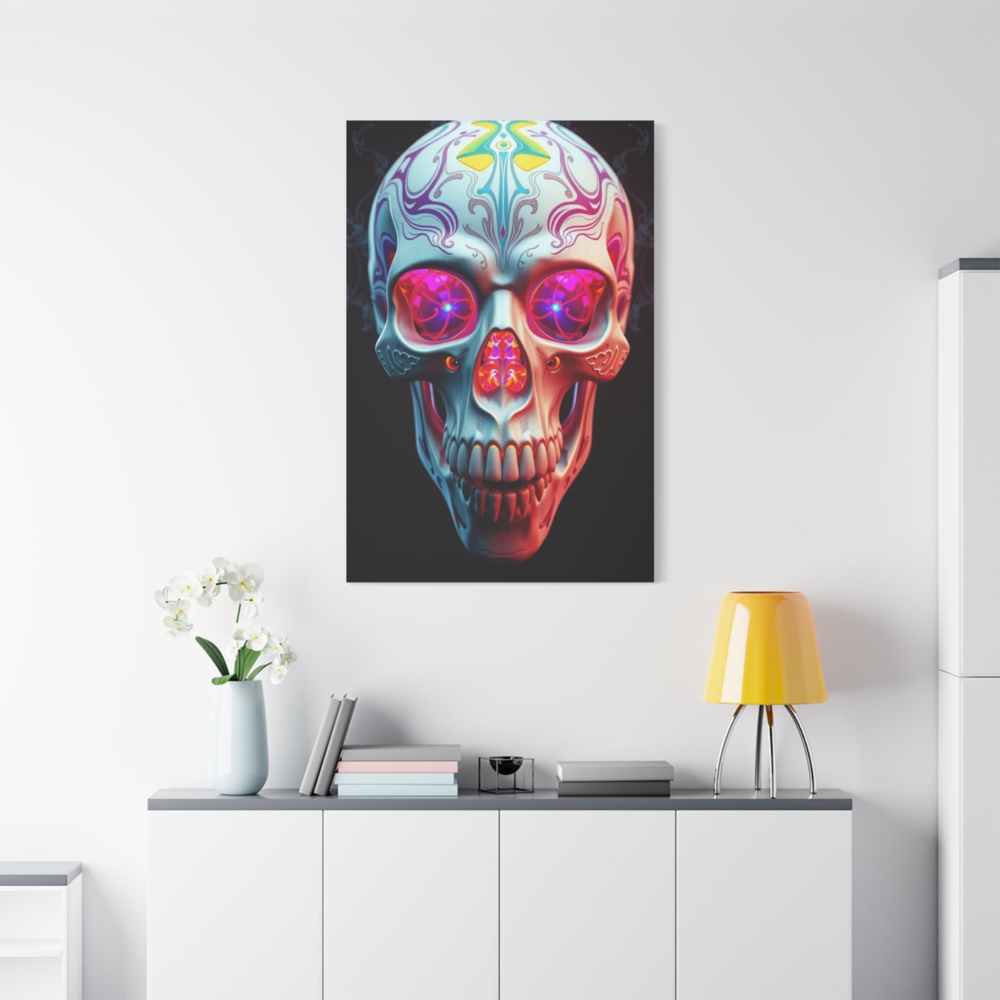 Vision 3D Trippy Skull Art By Ali Gulec Art Art Wall Art & Canvas Print