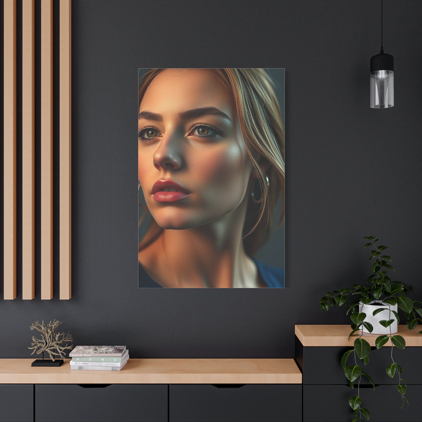 Azure Serenity Canvas Wall Art & Canvas Print