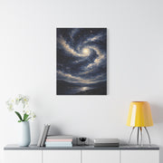 Cosmic Spiral Night Sky Wall Art & Canvas Print
