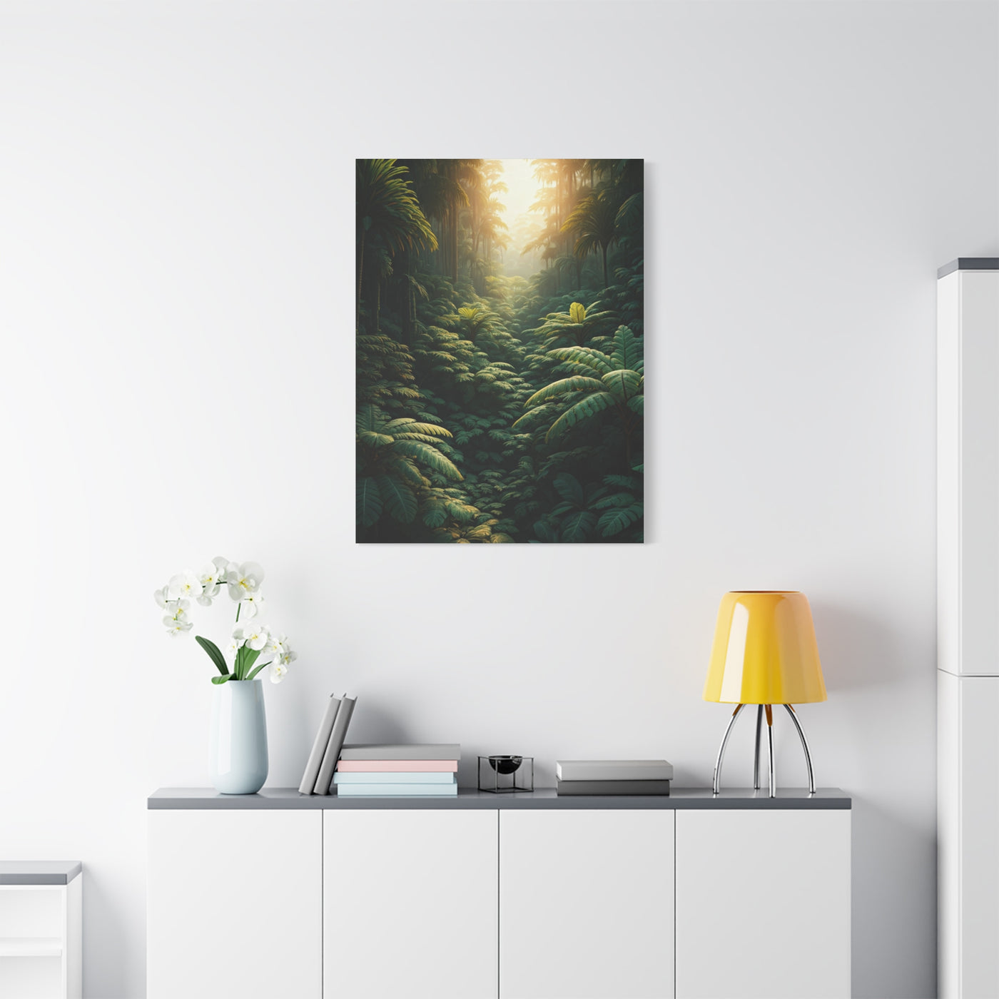 Elephant Mother and Calf at Sunset Wall Art & Canvas Prints