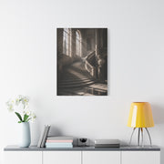 Sunlit Italian Palazzo Staircase Wall Art & Canvas Print