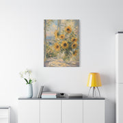 Sunlit Window Sunflower Still Life Wall Art & Canvas Print