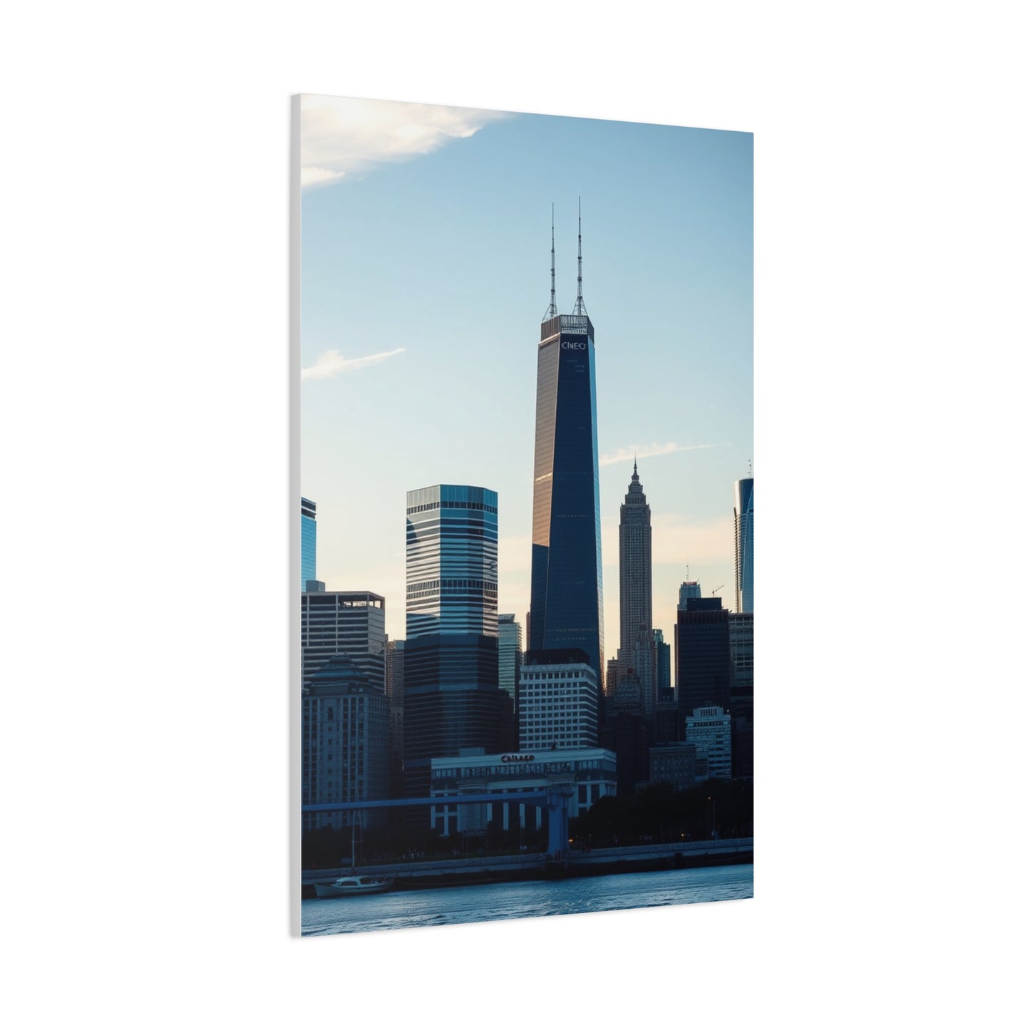 Chicago Skylines Art Canvas Art 6 Wall Art & Canvas Print