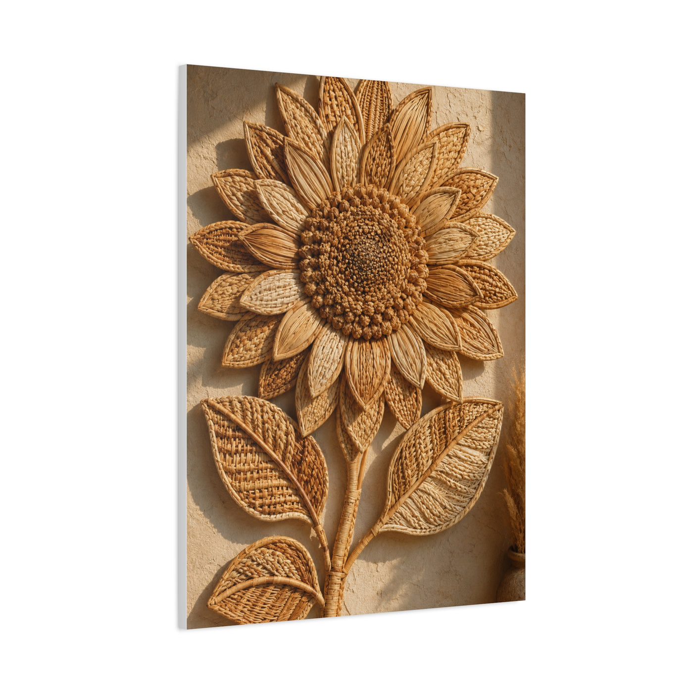 Artisan Woven Sunflower Relief Wall Art & Canvas Print