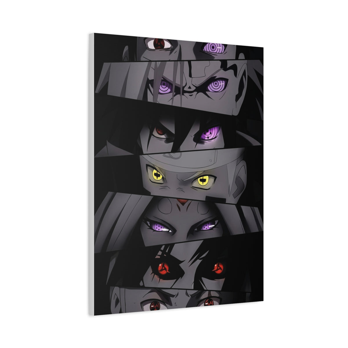 Naruto Legendary Shinobi Eyes Dark Poster Wall Art & Canvas Print