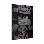 Naruto Legendary Shinobi Eyes Dark Poster Wall Art & Canvas Print