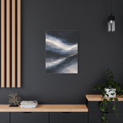 Navy Mist Horizon Abstraction Wall Art & Canvas Print