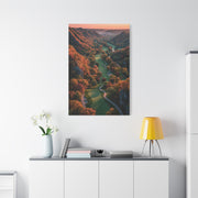 Autumn Valley Golf Course Aerial Wall Art & Canvas Print