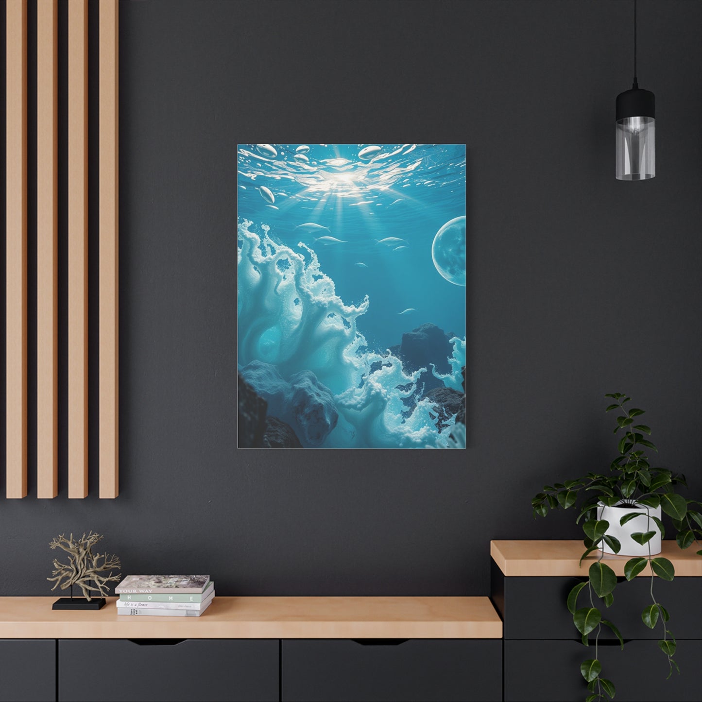 Cerulean Dreamscape Artwork Wall Art & Canvas Print