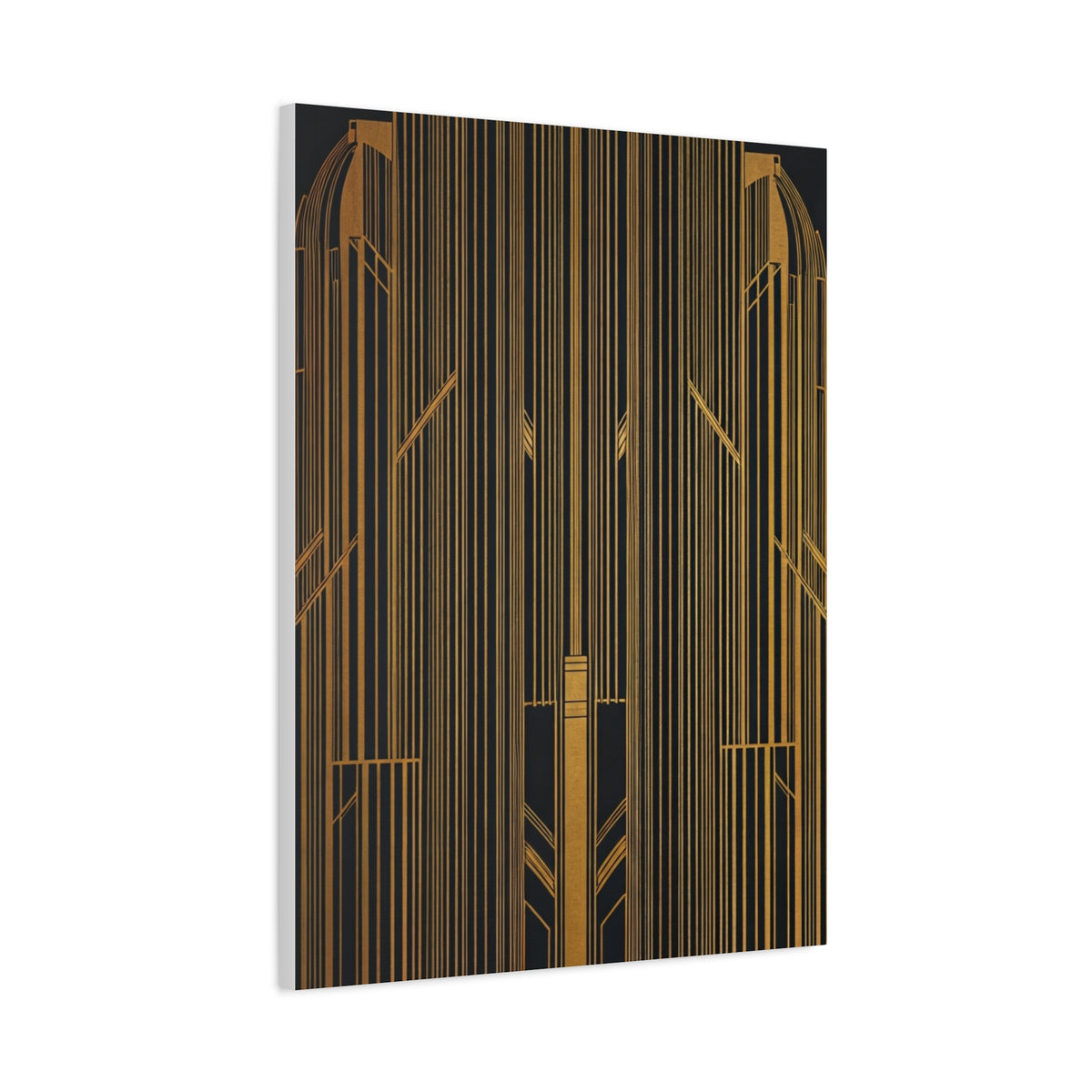Golden Gate Art Deco Geometry Wall Art & Canvas Prints