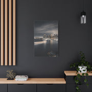 Monochrome Manhattan Waterfront Panorama Wall Art & Canvas Print