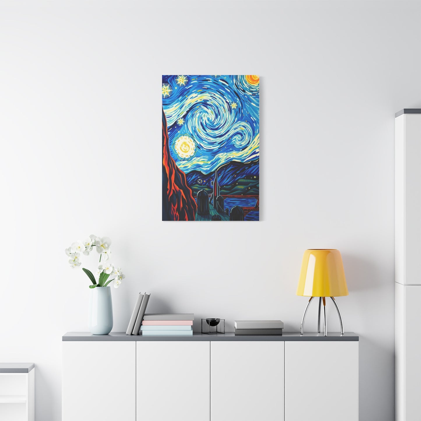The Starry Night Canvas Art Supreme Canvas Wall Art & Canvas Print